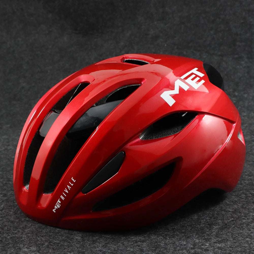 Casco de bicicleta MET Rivale, ultraligero, para carreras, deportes al aire libre, ciclismo de montaña, para hombres y mujeres