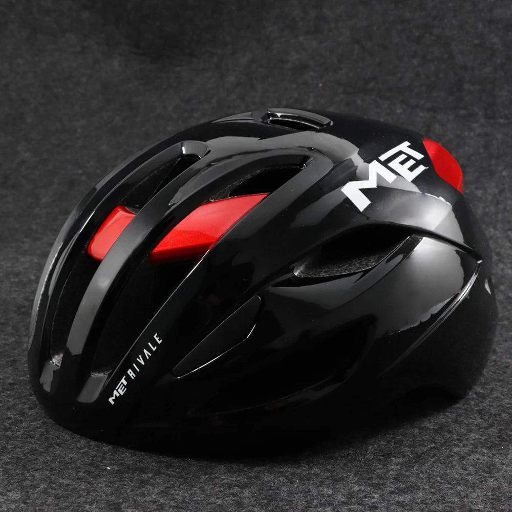 Casco de bicicleta MET Rivale, ultraligero, para carreras, deportes al aire libre, ciclismo de montaña, para hombres y mujeres