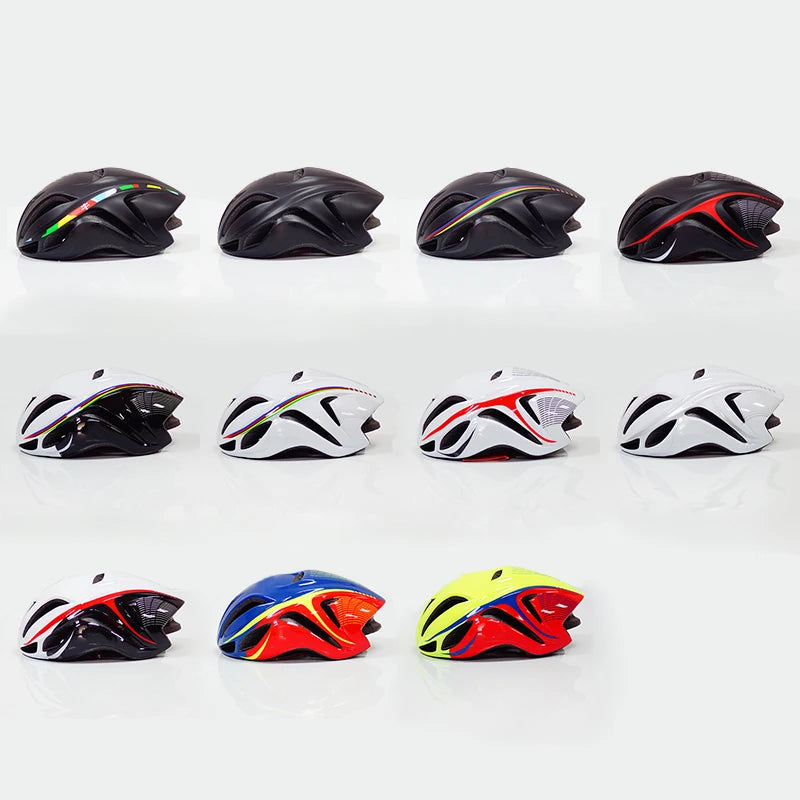 Casco de ciclismo para triatlón, contrarreloj, aerodinámico, para bicicleta de carretera, protector de carreras de montaña, cascos de bicicleta, equipamiento para bicicleta