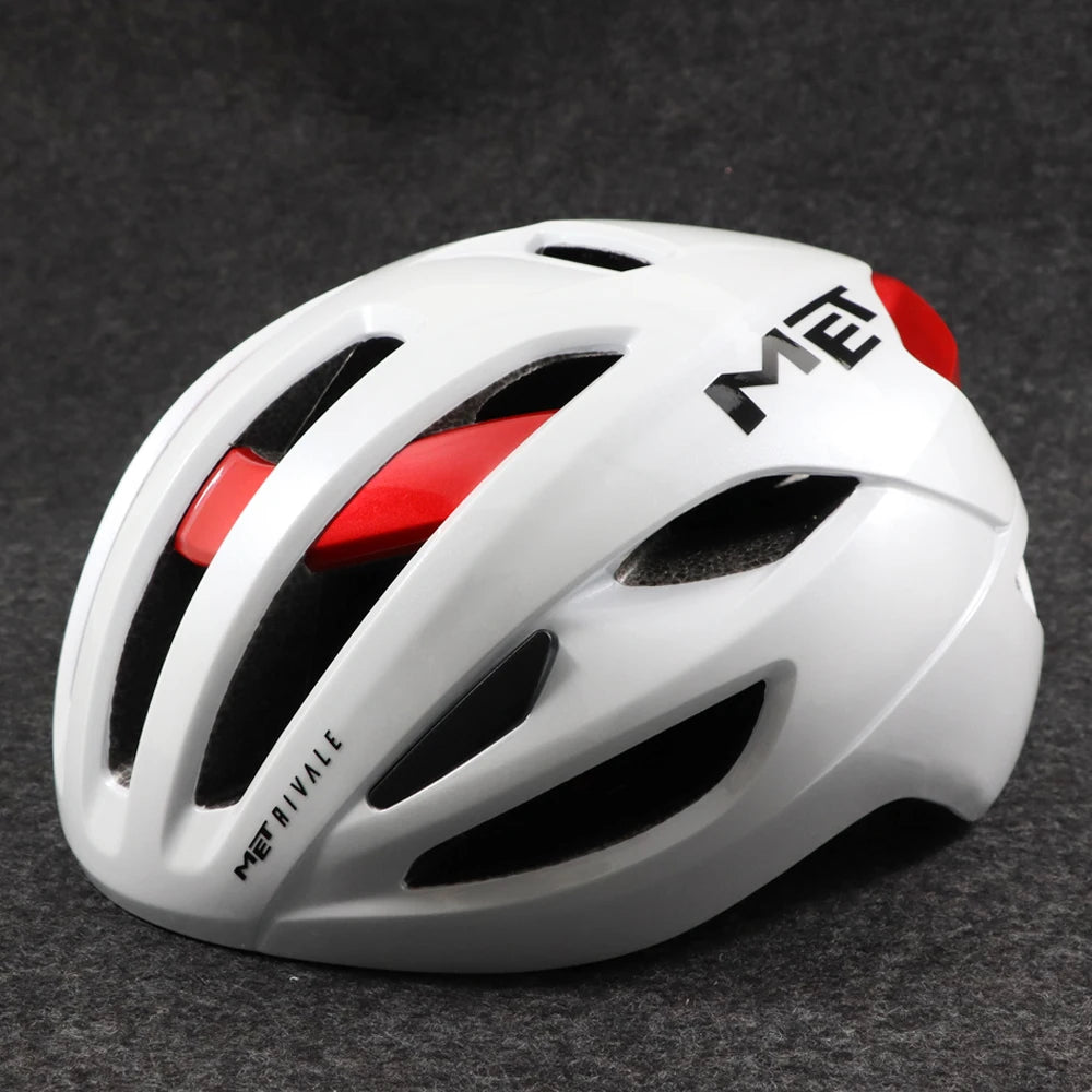 Casco de bicicleta MET Rivale, ultraligero, para carreras, deportes al aire libre, ciclismo de montaña, para hombres y mujeres