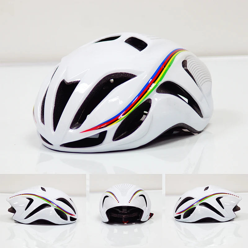 Casco de ciclismo para triatlón, contrarreloj, aerodinámico, para bicicleta de carretera, protector de carreras de montaña, cascos de bicicleta, equipamiento para bicicleta