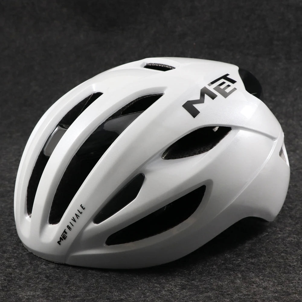 Casco de bicicleta MET Rivale, ultraligero, para carreras, deportes al aire libre, ciclismo de montaña, para hombres y mujeres